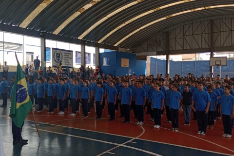 Formatura inicial do ano letivo e recepção e acolhimento dos alunos dos 6 anos